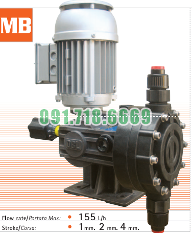 Bán Bơm định lượng hóa chất OBL MB 11 PP 200W